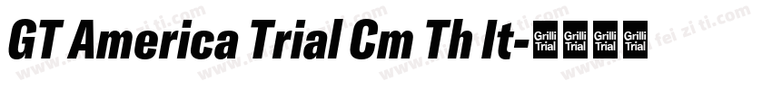 GT America Trial Cm Th It字体转换